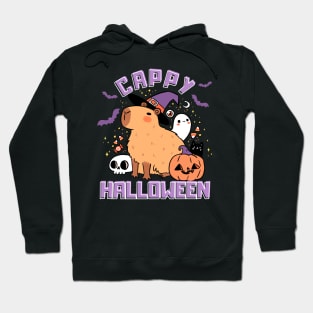 Happy halloween Cute capybara ready for halloween Hoodie